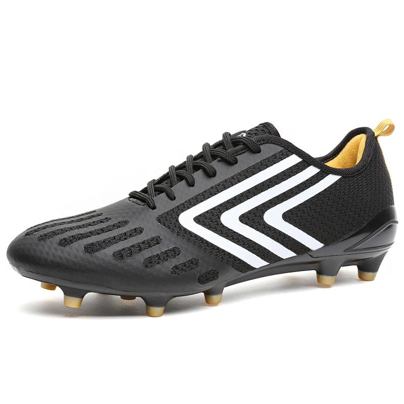 

8901 football shoes male and female teenagers fly-woven mesh rubber nails long nails broken nails grass sports training shoes 35