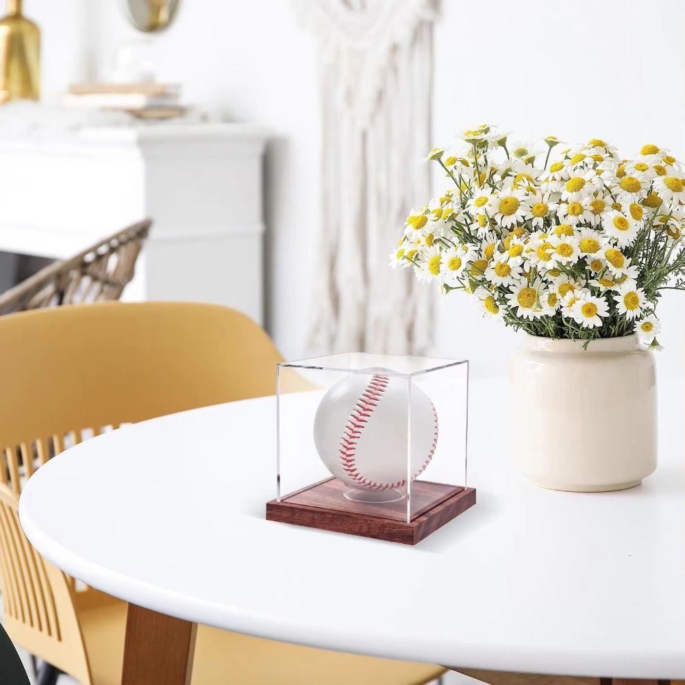 Transparent Baseball Display Case Quality Acrylic Baseball Holder Baseball Box  Signed Memorabilia