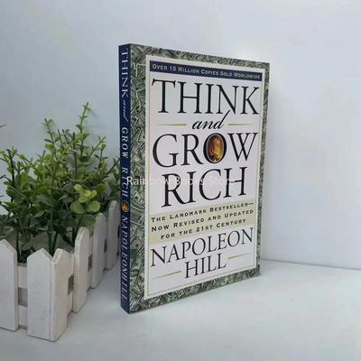 Myśl i bogać się By Napoleon Hill Kamień milowy Bestseller Teraz poprawiony i zaktualizowany na XXI wiek Książka