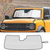 Double-Sided Aluminum Foil Sunshade - Heat Insulation for Ford Bronco Windshield