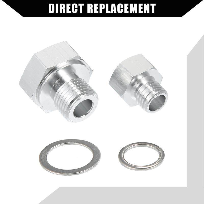 UXCELL Oil Pressure Coolant Adapter Fitting Sensor Adapter Set for LS Series Engine
