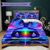 1PC Chakras Theme Bedding Quilt Set Quilt Cover Pillowcase Home Decoration Birthday Gift (1 * duvet cover + 2 * pillowcase, without core)A11
