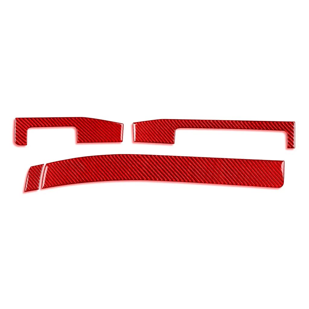 For BMW E46 1998-2005 Carbon Fiber Trument Central Center Panel Trim Strip Car Interior Accessories Decorative Stickers