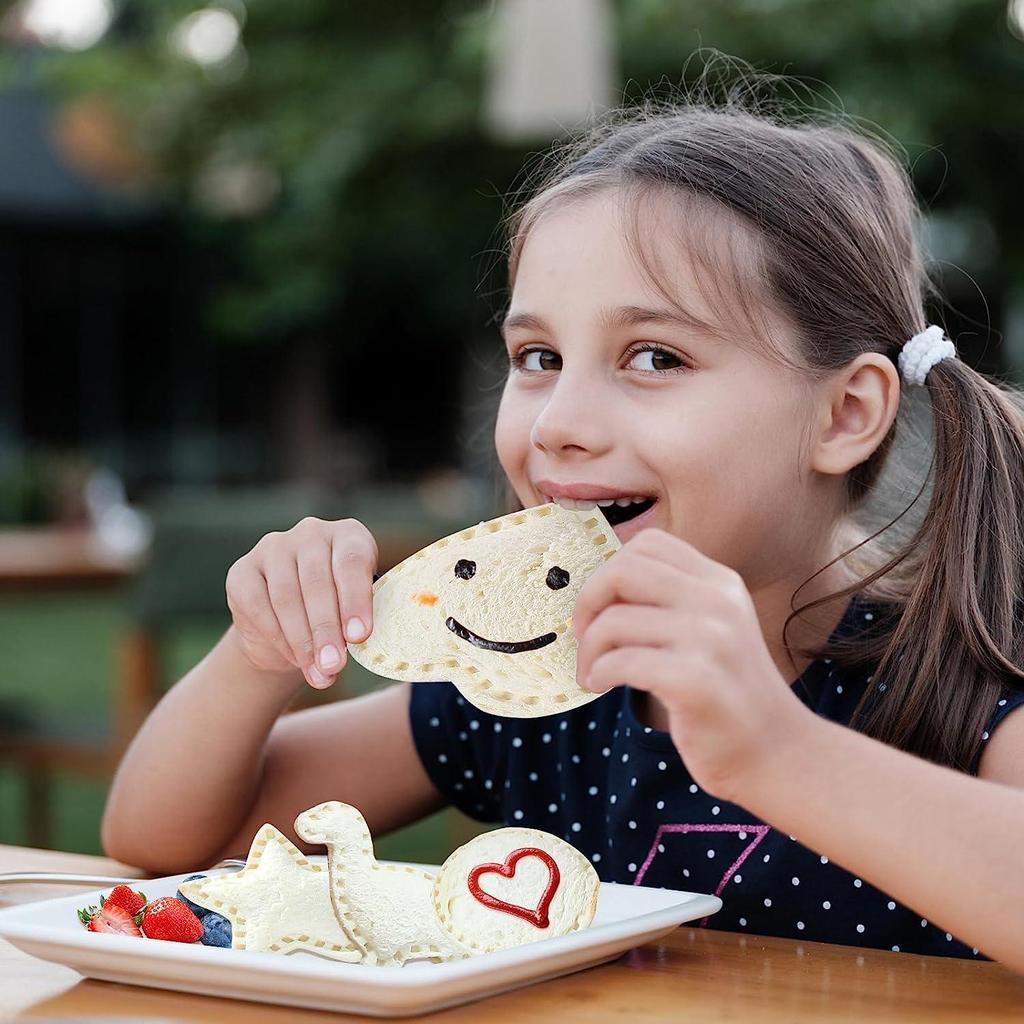 21 Teile/satz Sandwich Ausstecher für Kinder Uncrustables Sandwich Maker Brot Decruster Pfannkuchen Maker Kleine Ausstechformen