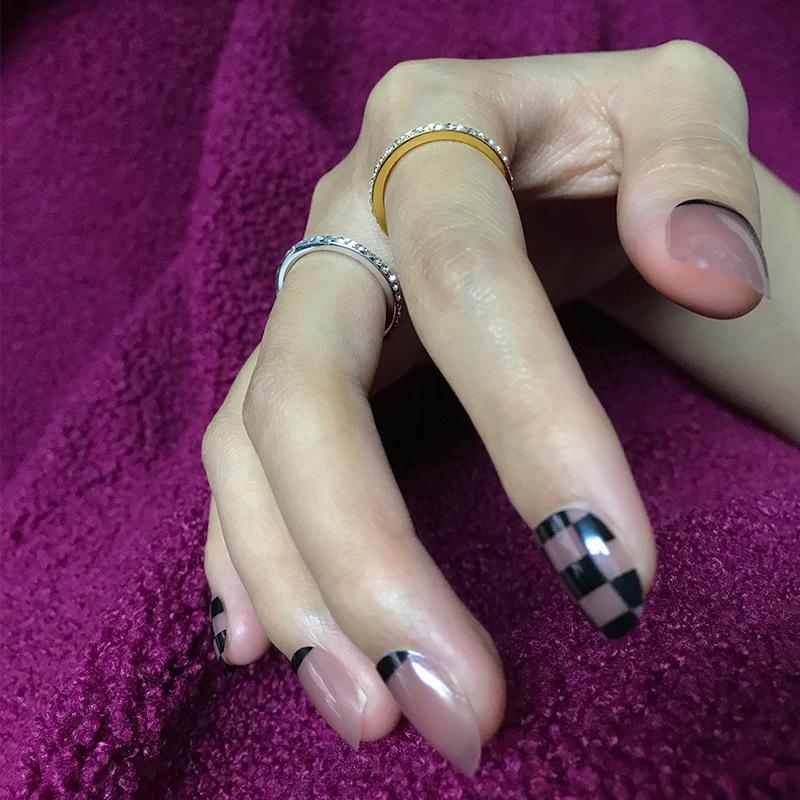 Женское простое кольцо из нержавеющей стали — фото 3