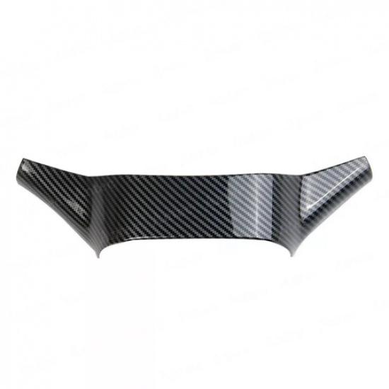 1x Carbon Fiber ABS Interior Steering Wheel Trims Cover For Honda HR-V -2024