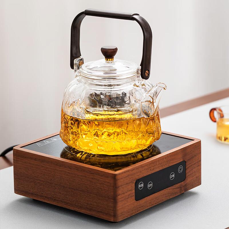 Yaji Glass Steam & Boil Teapot with Handle