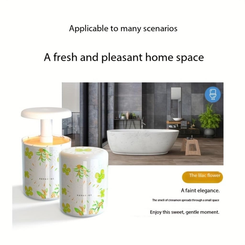 Solid Perfume Air Fresheners -6 Fragrances  Suitable for Cars  Homes  Kitchens  Bedrooms and Bathrooms - Decorated Spherical Containers with Lids