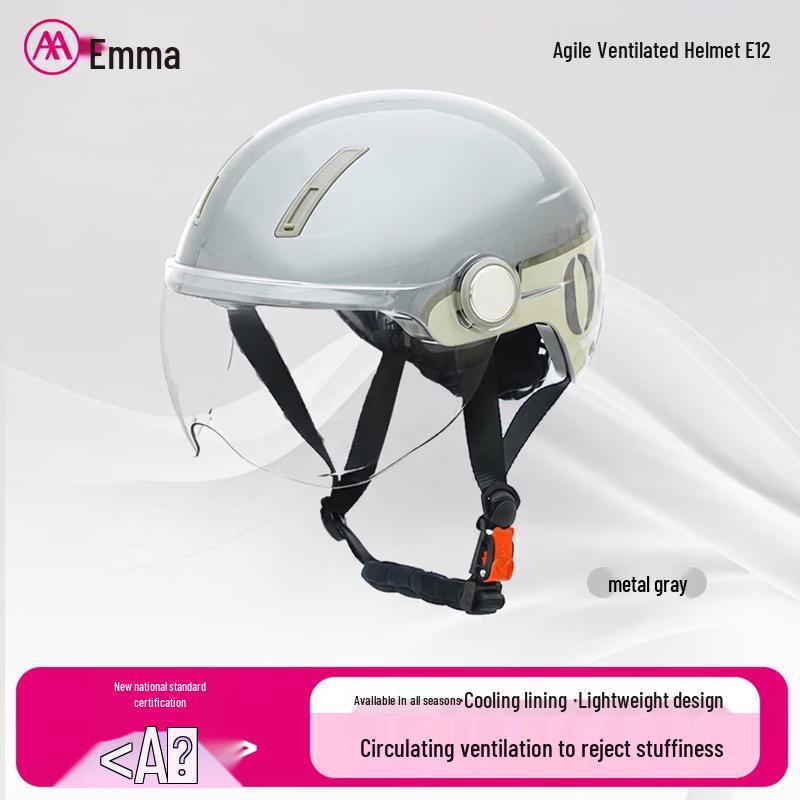 AIMA E12 Unisex Electric Scooter Half Helmet