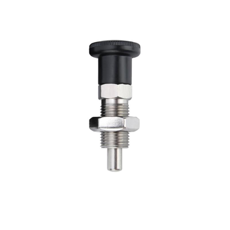 M8 M10 M12 M16 M20 M24 Fine Thread Black Self Locking Index Bolts Plastic Knob Stainless Steel Indexing Plunger With Nut