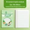 Primary School English Workbook for Ages 3-6 - Thick 16k Pages, Cartoon Cover