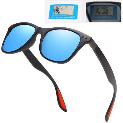 Lunettes de Soleil Classiques Mode Hommes Femmes Carrées Anti-Reflets Lunettes de Protection Voyage Pêche Cyclisme Lunettes de Soleil Uv400