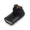 90 Degree 3D Elbow Charging Adapter Data Transmission Type-C Female To for Garmin Power Adapter for Garmin Fenix 6/6S/6X/5/5S/5X