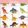 Mini Dinosaur Soft Rubber Model Desktop Ornament Kid Toy Set For Childrens Gift