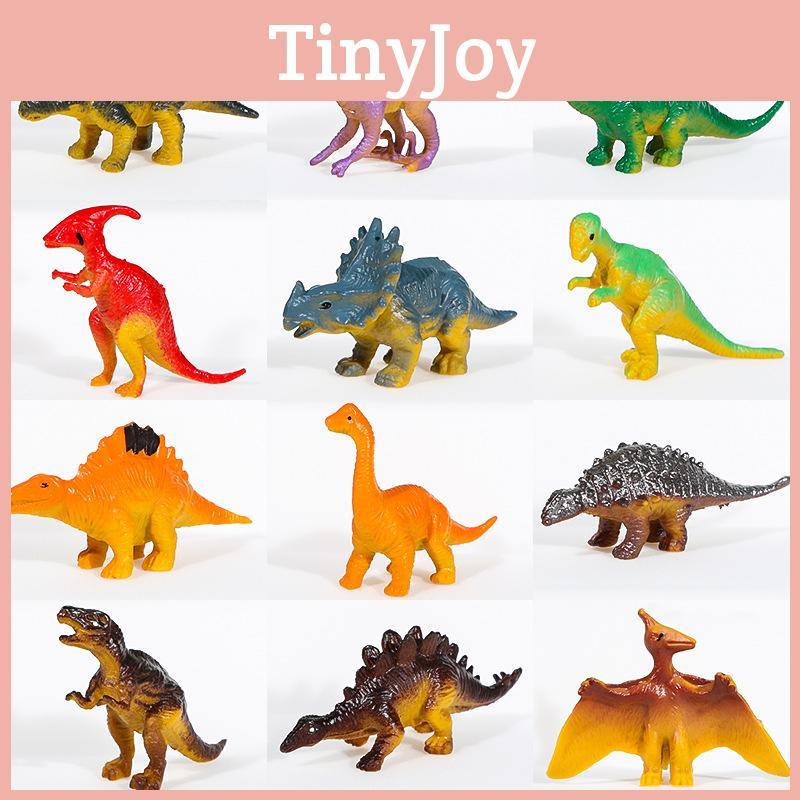 Mini Dinosaur Soft Rubber Model Desktop Ornament Kid Toy Set For Childrens Gift