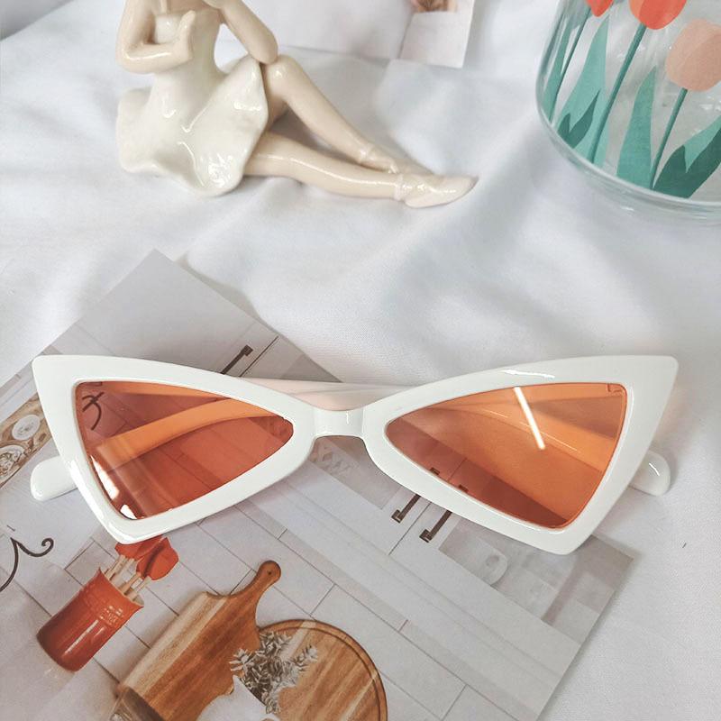 Sexy Cat Eye Triangle Sunglasses Retro Female UV400 Sun Glasses Streetwear Fashion Trendy Eyewear