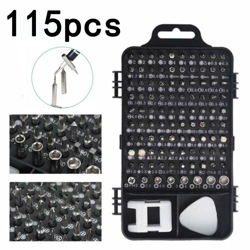 EElabper 115 in 1 Screwdriver Set of Screw Driver Bit Set Multi-function Precision Mobile Phone Repair Device Hand Tools Torx Hex EElabper 115 in 1 Screwdriver Set of Screw Driver Bit Set Multi-function Precision Mobile Phone Repair Device Hand Tools Torx Hex