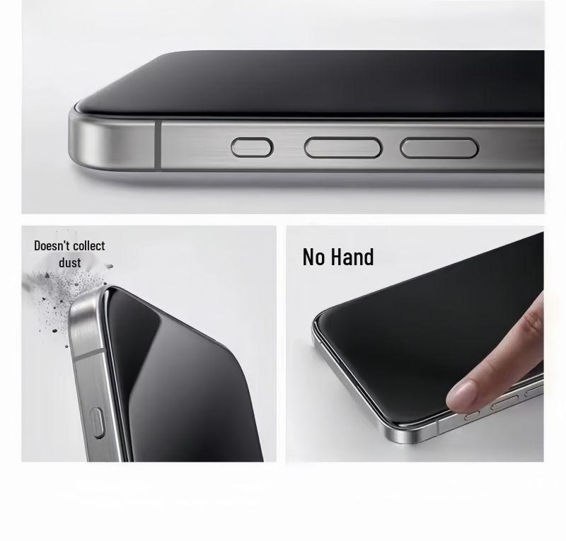 AR Curved Edge Anti-Reflective Tempered Screen Protector for iPhone 12/13/14/15 Pro/Max
