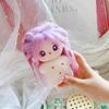 niannyyhouse 10cm Plush Girl Star Body Purple Fried Hair No Attributes Cotton Doll Accessories Dress Up
