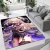 Genshin Spiel Cartoon Druck Teppich Wohnzimmer Schlafzimmer Teppich rutschfeste Fußmatte Kinderspielzimmer Teppich Fotografie Requisiten