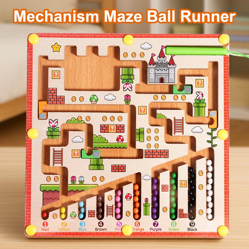 Children'S Magnetic Maze Ball Running Pen Running Logical Thinking Concentration Training Early Childhood Education Toys