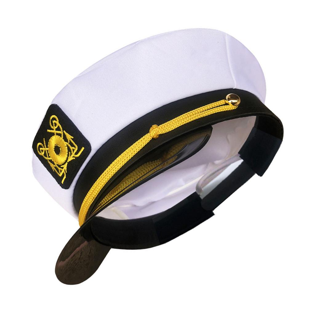 Captain Hat for Stage Halloween Costume for Cosplay for Sailor Party Costume Cosplay Dress-up Costume