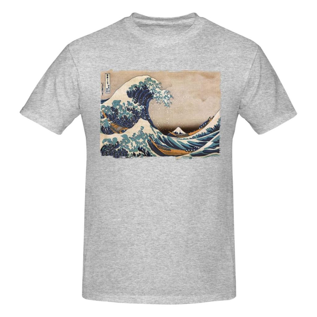 Japanese Waves Hokusai Vintage T Shirts Graphic Y2k Idea Oneck Unisexs Wounisex T Shirts Clothes