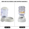 Automatic Pet Feeder Large Capacity Feeding Bowl Detachable Non Slip for Dog 3.8L For Food Gray