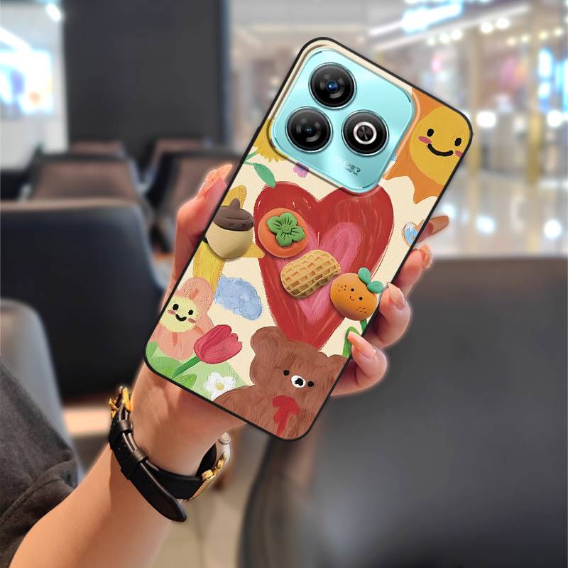 Shockproof Protective Phone Case For ZTE Blade A75 4G/Z2359 Full wrap Anti-dust Back Cover Cute TPU Fashion Design
