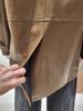 Basic Faux Leather Midi Jacket NJL5WM903