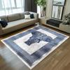 Luxury Golden Elephant Pattern Carpet Soft Non-slip Floor Mat Geometric Greek Key Rug Home Decoration for Living Room Bedroom