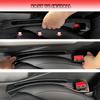 Car Seat Gap Filler Universal Fit Gap Filler Organizer Stop Things From Dropping For Car Trunk SUV, Black, Pack Of 2