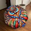 1pc Colorful Owl Artwork Automatic Folding Umbrella - Compact 8-Rib Design,Perfect Gift for Friends & Family Yy250926009