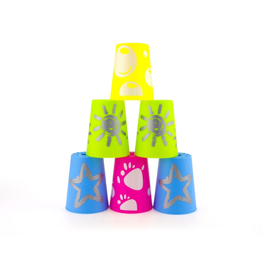 12pcs Speed-Stacks Mini Stacking Cup Multi-color Speed Stacking Cup Educational Toys For Kindergarten Children
