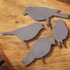 4 dekorative Metallvögel mit Schrauben für die Gartendekoration