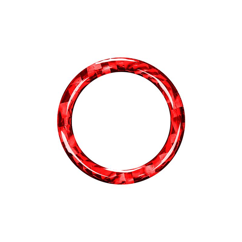 For BMW 3 Series E90 E92 E93 2009-2012 Accessories Carbon Fiber Car One Click Start Button Decoration Ring Trim Cover Stickers