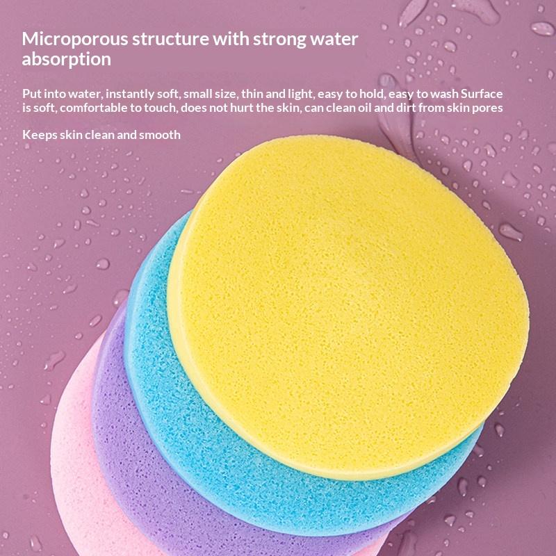 12/50Pcs Compressed Facial Cleansing Sponge Lazy Skincare Tool Disposable Soft Face Wash Puff for Daily Use Travel