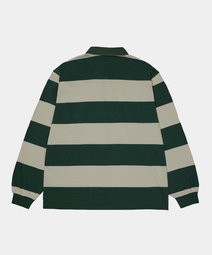 CREW MEMBERS ONLY Heritage Stripe Polo Green