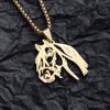 Sport Stainless Steel Hollow Horse Head Pendant Necklace For Men Women Equestrian Jewelry Accessories