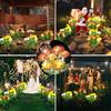 Solar LED Snow Lotus Simulation Flower Lawn Lamp Summer Garden Outdoor Wedding Holiday Home Patio Yard Decoration Party Lights