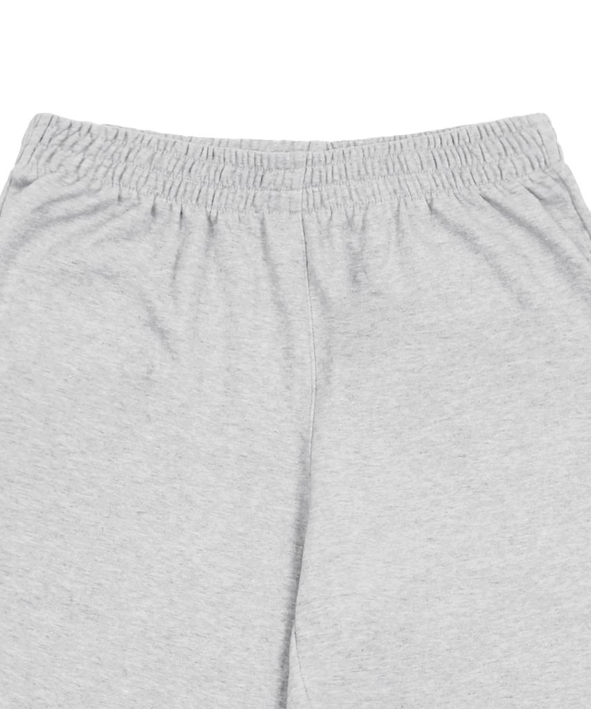 GRAVER [Unisex] Flower Embroidery Bermuda Training Half Pants_Gray