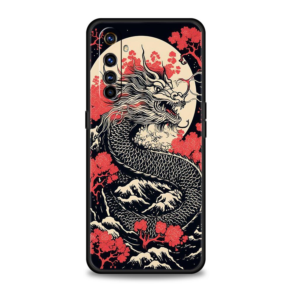 Illusory Color Chinese Dragon Soft TPU For Realme 12 11 10 9 Pro Plus GT2 GT3 GT5 7 8 Pro C21 C25 C35 Pro Shockproof Phone Case