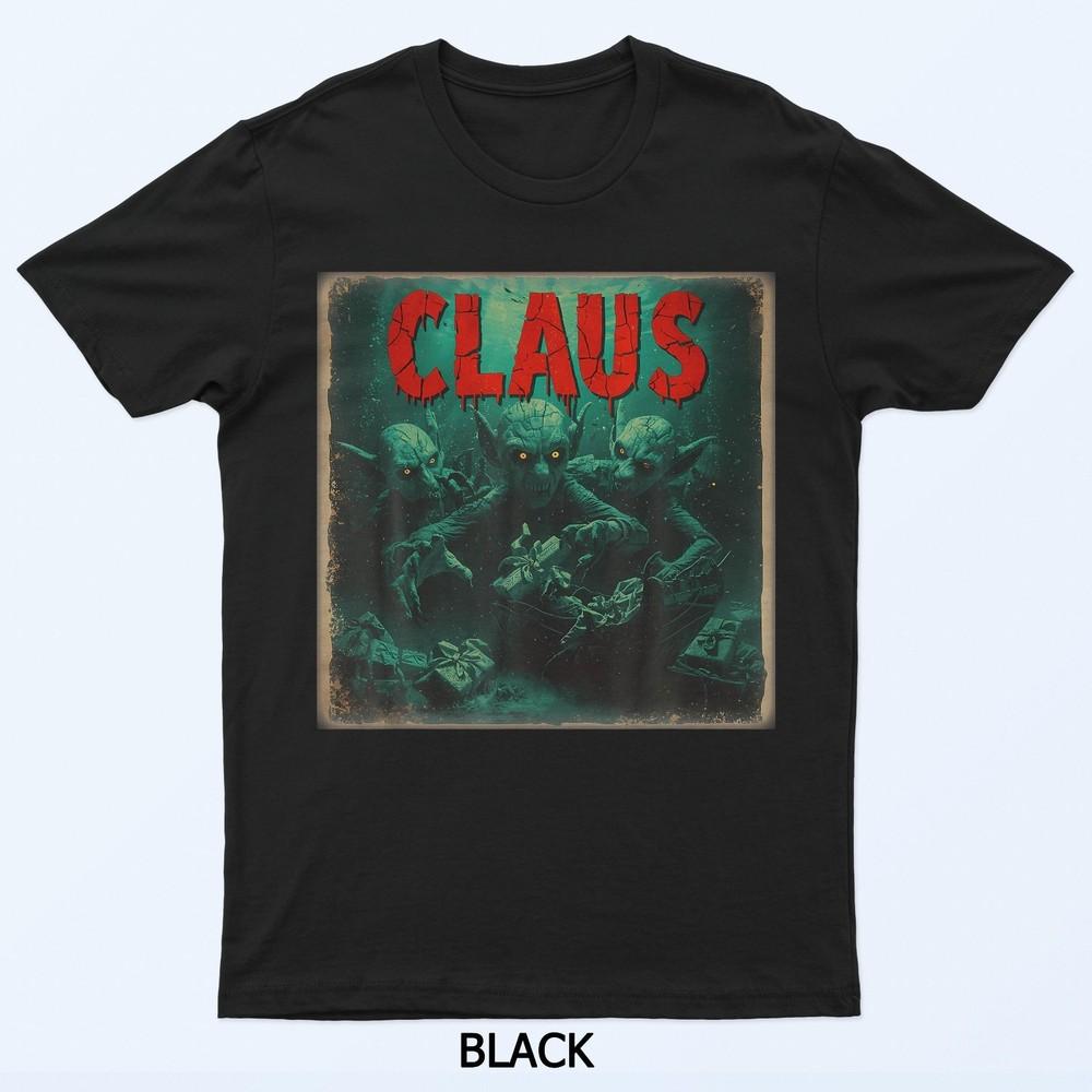 

Creepy Claus Horror Christmas Dark Elf Top Tees T-Shirt 4XL