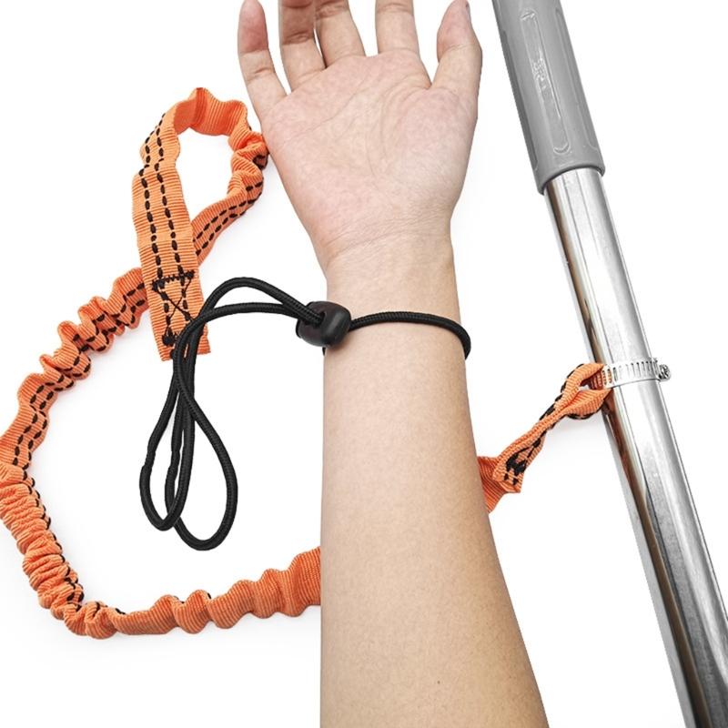 Thicken Tool Lanyard Rope with Fixed Hose Clamps Working Anti-Falling Safety Rope Tool Tethers Lanyard Easy to Use