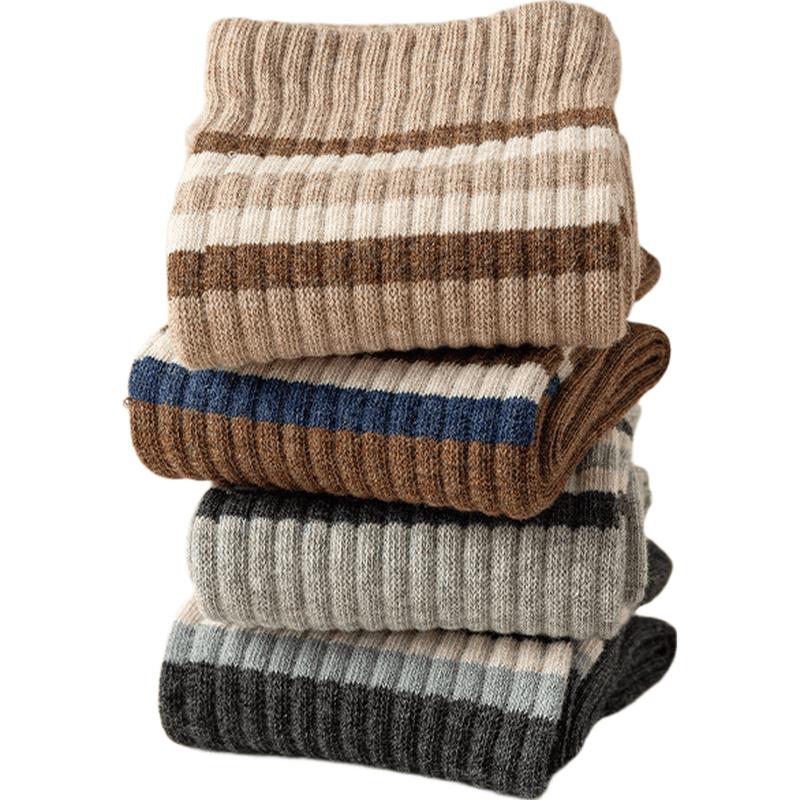 Men s Mid-Calf Breathable Cotton Socks (5-Pair Pack) One Size
