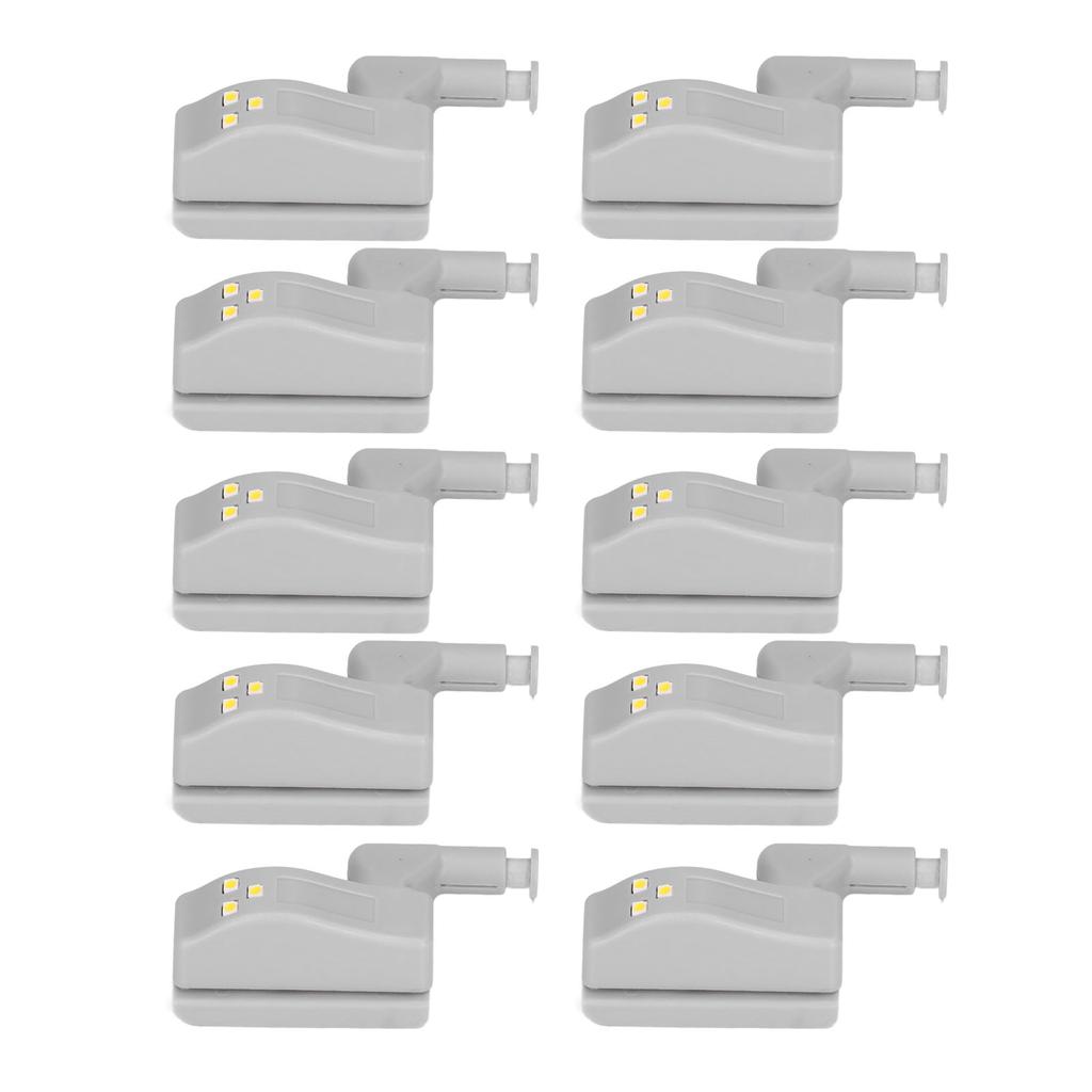 10pcs LED Cabinet Inner Hinge Sensor Light Bedroom Closet Wardrobe Cupboard Night Light