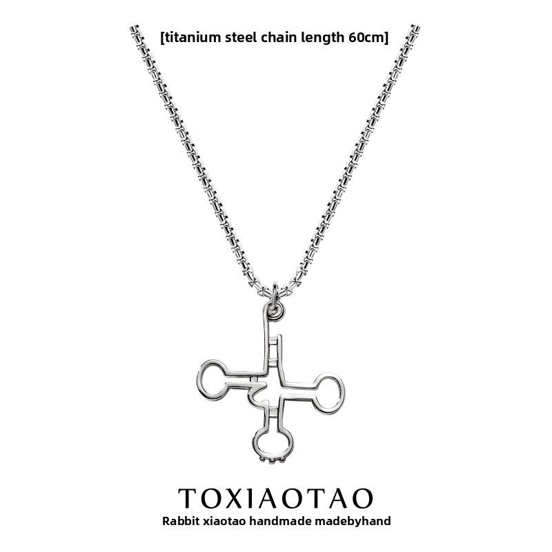 

Transfer RNA Science Student Keychain Chemical Element Molecular Necklace Pendant Titanium Steel Fashion Accessories Graduation Gift