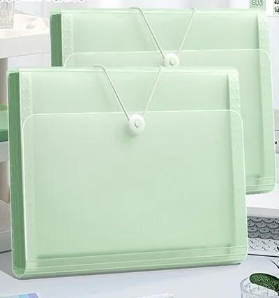 2pcs transparent A4 file bag, exam paper storage and organization artifact, Exam paper storage bag, organ folder,