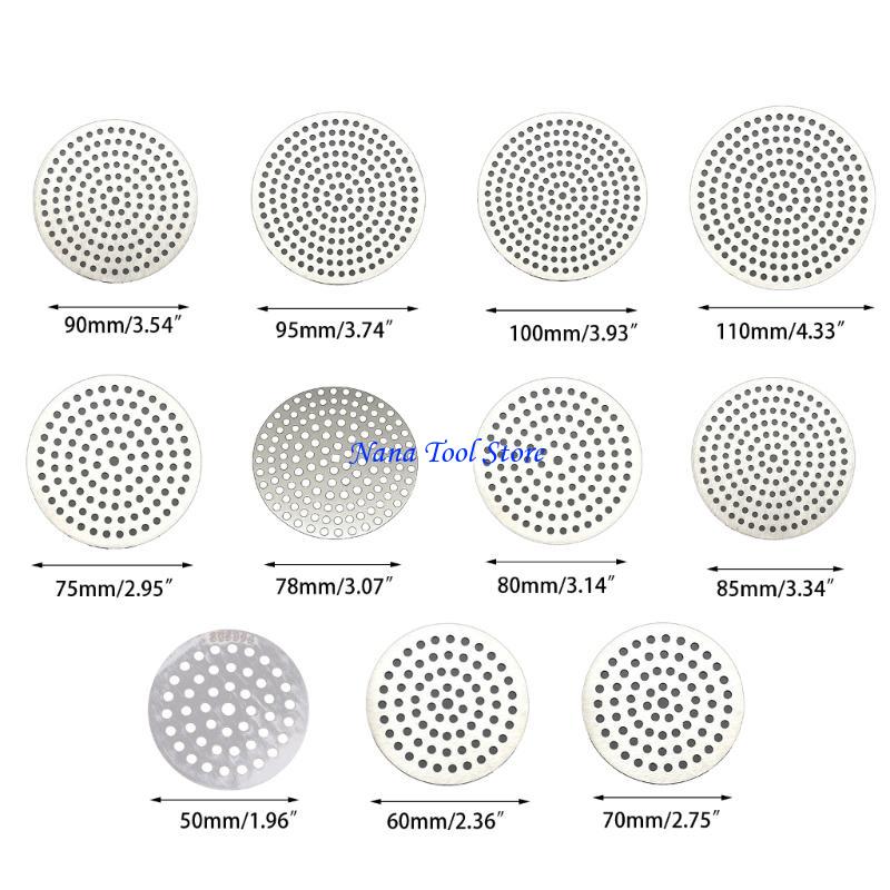 31GJ Round Drain Cover Floor Drain Strainers Mesh Sink Filter Anti-Clogging Shower Hair Catcher for Bathroom Bathtub Kitchen