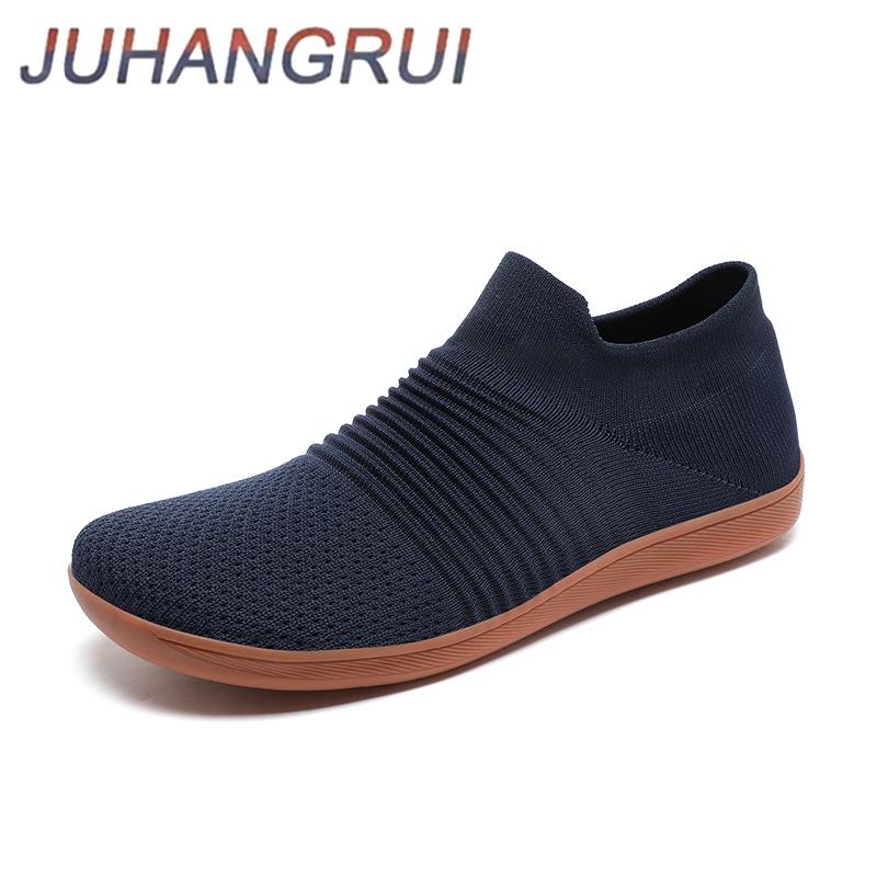 

Men s Wide Foot Sports Casual Shoes Lazy Socks Shoes Mesh Breathable Summer Barefoot Shoes Breathable Lightweight Rubber Bottom 36